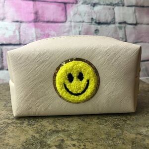 Smiley Face Cosmetic Pouch Makeup Bag